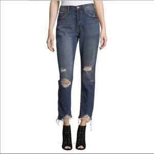 Band of Gypsies Madison Distress Straight Leg Jean